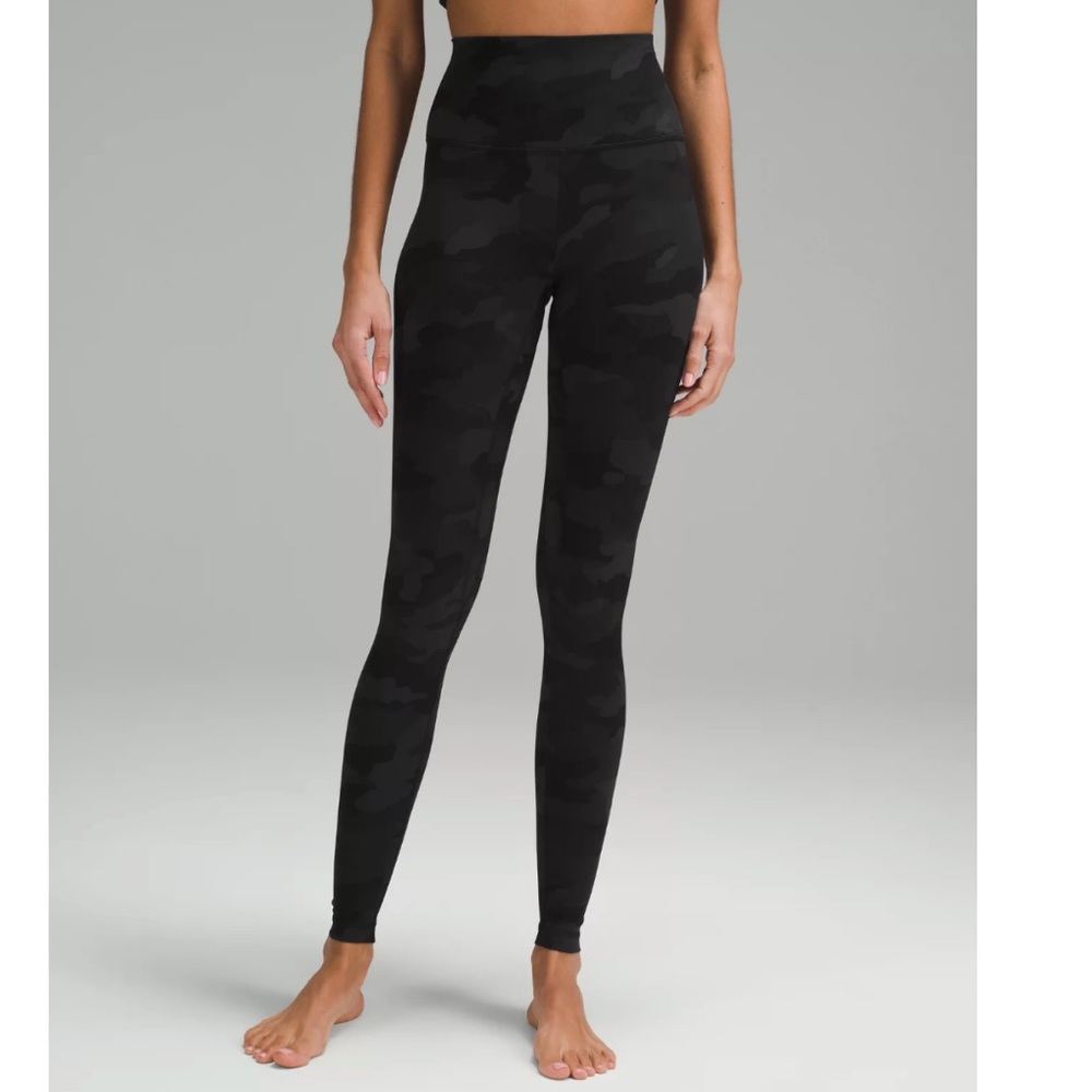 lululemon athletica Black Camo Leggings